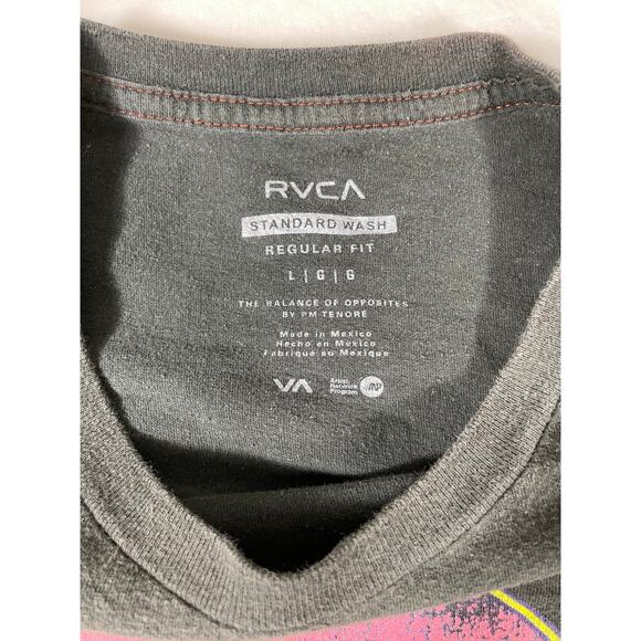 RVCA Joshua Tree Graphic Tee Standard Wash L Black - Picture 6 of 6